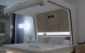 Дизайн современной кровати в космическом стиле