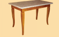 Стол обеденный на деревянном каркасе