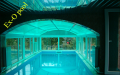 Павильон для бассейна с пластиковыми окнами и дверьми