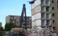 Демонтаж пяти этажных ветхих домов в Отаре