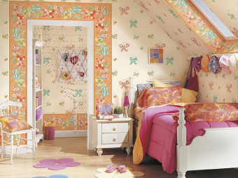 Дизайн детской комнаты для девочки "Бабочки"- воплощаем фото в реальность!