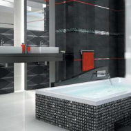 Плитка и мозаика в отделке ванной комнаты: hanabi_hiroe_aranzacja_main