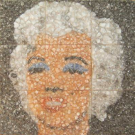 Картина из соли. Marilyn Monroe.