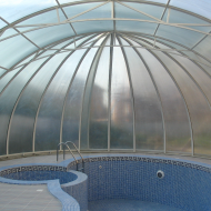 Прозрачный павильон для бассейна
