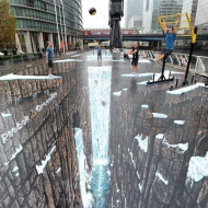 Самый большой 3D рисунок на асфальте в мире!
