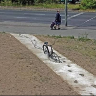 Велосипед в бетоне