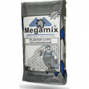 Гипс штукатурочный – это заменитель грунтовки, применяемый на поверхность кирпичной кладки, бетона, монолитного бетона и т.д., не нуждающийся в каком-либо дополнительном материале и имеющий высокую степень клейкости.  25 кг  Гипс штукатурочный «Plaster Gyps»  950  Самовывоз    мешок  Megamix  Штукатурка Megamix-1 ТОО