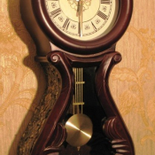 часы деревянные настенные с маятником, кварцевые, цвет - тёмная вишня.  модель 2224  20000  по договорённости  шт  Taipei  по договорённости  Часы ЧАСЫ УДАЧИ ИП