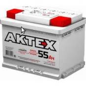 AKTEX 55  Высококачественные аккумуляторы.  Напряжение 12В, номинальная емкость 55 А/ч, масса 15 кг, ток холодной прокрутки 480 А (EN).  Россия  8200  Самовывоз    шт.  Лана Авто ТОО