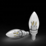 Светодиодная лампа ТМ Etalin, форм-фактор cвеча, Е14 цоколь, 5Вт потребляет, светит как 40Вт, есть в двух цветовых температурах 3000К и 4500К. Срок службы 40 000 часов, гарантия производителя 5 лет.  от 5 до 50 вт  Светодиодные  Китай  1800  свыше 1000 тенге  шт  5  Лампы накаливания и энергосберегающие. Лампы светодиодные, галогеновые и люминесцентные Art Light Ltd ТОО