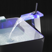 Цвет свечения изменяется в зависимости от температуры.Синий означает что вода холодная и красный ― вода теплая. Товар продается оптом и в розницу.Функция 1.:Водопад , LED2.Заключительный этап:Хром3.Тип клапана:Керамическийклапан4.Материал корпуса смесител  Смеситель водопад с LED подсветкой(светодиодные)  FAU  6800  Доставка платная  500  шт.  Смесители для ванны Better ИП