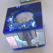 Лампочка отдельно  d 55 - 60  L-55 Куб с синей полосой  Китай  1200  Самовывоз    шт  35  Точечные светильники Евро Стиль ИП