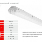 LED светодиодный светильный  36  LED светодиодный светильный 2х36  Els Eco Led  2000  Самовывоз    шт  36  Светодиодные светильники в Нур-Султан (Астана) ELS ECO LED LTD ТОО