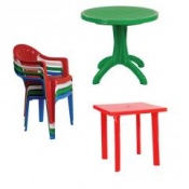 Пластиковые столы и стулья (комплект 1 стол и 4 стула)для дома и отдыха, столы круглые 95см и квадратные 75смх75см, стулья 57х54х77, цвета красный,синий,зеленый  Пластиковые столы и стулья  20000  Самовывоз    комплект  Турция  Стулья, столы пластиковые и металлические. Складные стулья Промомаркет ИП