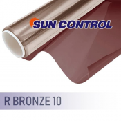 Зеркальная пленка Sun Control R Bronze 10 PREMIUM  Одним из главных преимуществ зеркальных солнцезащитных пленок является наличие металлизированного слоя.
Металлизированный слой способствует отражению ИК и УФ излучения, что позволяет сохранить и предотвратить выгорание элементов интерьера.  1,524 ширина  70730  Самовывоз    рулоны и метры погонные  SUN CONTROL  SUN CONTROL EURASIA  ТОО