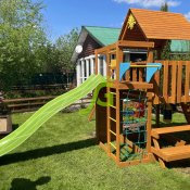 Деревянные игровые комплексы детские площадки со скидкой  Детские игровые деревянные комплексы для частной территории Играград, производство Россия. Клееный брус, сибирская сосна, заводское производство. Сейчас с огромными скидками.  Большой выбор моделей от 338 000 тг. Запросите каталог по ватсап. +77055990708  Детская площадка  Igragrad Россия    Доставка платная  Самовывоз  Комплект  Детский игровой комплекс, детские площадки ИП Оптомаркет Площадки.кз ИП