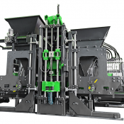 Вибропресс Sumab R-400  Sumab R-400 – стационарная автоматическая линия по производству брусчатки (бордюры, блоки, тротуарные плитки). 
Производительность при 8 ч. рабочей смене:
Блок пустотелый (200х200х400) – 6 912 шт. 
Брусчатка (200х100х60) – 550 – 640 м2*  100000  комплект  Прочее SUMAB ТОО