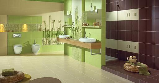 Комбинированная ванная комната из 4-х видов плитки: inca_aranz_1