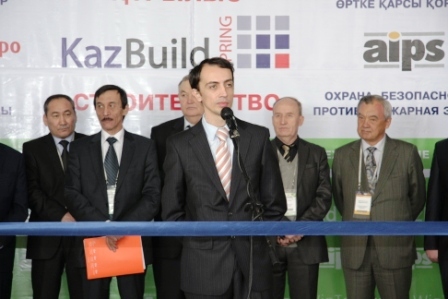 открытие,строительной,выставки,2011,казбилд,казахстан,алматы,атакент